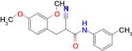 2-Cyano-3-(2,4-dimethoxyphenyl)-N-(m-tolyl)propanamide