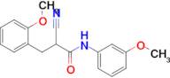 2-Cyano-3-(2-methoxyphenyl)-N-(3-methoxyphenyl)propanamide