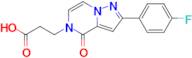 3-(2-(4-Fluorophenyl)-4-oxopyrazolo[1,5-a]pyrazin-5(4H)-yl)propanoic acid