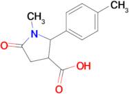 1-Methyl-5-oxo-2-(p-tolyl)pyrrolidine-3-carboxylic acid