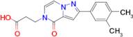 3-(2-(3,4-Dimethylphenyl)-4-oxopyrazolo[1,5-a]pyrazin-5(4H)-yl)propanoic acid