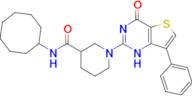 N-cyclooctyl-1-{4-oxo-7-phenyl-1H,4H-thieno[3,2-d]pyrimidin-2-yl}piperidine-3-carboxamide