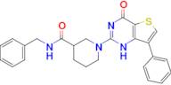 N-benzyl-1-{4-oxo-7-phenyl-1H,4H-thieno[3,2-d]pyrimidin-2-yl}piperidine-3-carboxamide