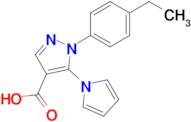 1-(4-Ethylphenyl)-5-(1H-pyrrol-1-yl)-1H-pyrazole-4-carboxylic acid