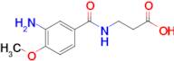 3-(3-Amino-4-methoxybenzamido)propanoic acid