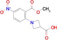 1-(2-(Methoxycarbonyl)-4-nitrophenyl)azetidine-3-carboxylic acid