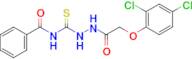 N-(2-(2-(2,4-dichlorophenoxy)acetyl)hydrazine-1-carbonothioyl)benzamide