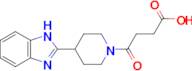 4-(4-(1H-benzo[d]imidazol-2-yl)piperidin-1-yl)-4-oxobutanoic acid