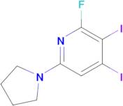 2-Fluoro-3,4-diiodo-6-(pyrrolidin-1-yl)pyridine