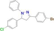 3-(4-Bromophenyl)-5-(4-chlorophenyl)-1-phenyl-4,5-dihydro-1H-pyrazole