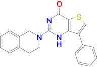 7-phenyl-2-(1,2,3,4-tetrahydroisoquinolin-2-yl)-1H,4H-thieno[3,2-d]pyrimidin-4-one