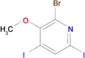 2-Bromo-4,6-diiodo-3-methoxypyridine