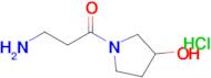 3-Amino-1-(3-hydroxypyrrolidin-1-yl)propan-1-one hydrochloride
