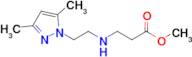 Methyl 3-((2-(3,5-dimethyl-1H-pyrazol-1-yl)ethyl)amino)propanoate