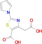 4-(Carboxymethyl)-2-(1H-pyrrol-1-yl)thiazole-5-carboxylic acid