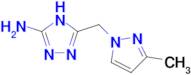 5-[(3-methyl-1H-pyrazol-1-yl)methyl]-4H-1,2,4-triazol-3-amine