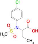 2-(N-(4-chlorophenyl)methylsulfonamido)butanoic acid