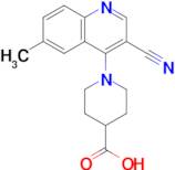 1-(3-Cyano-6-methylquinolin-4-yl)piperidine-4-carboxylic acid