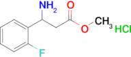 Methyl 3-amino-3-(2-fluorophenyl)propanoate hydrochloride