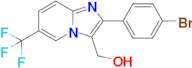 (2-(4-Bromophenyl)-6-(trifluoromethyl)imidazo[1,2-a]pyridin-3-yl)methanol