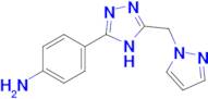 4-{5-[(1H-pyrazol-1-yl)methyl]-4H-1,2,4-triazol-3-yl}aniline