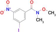 3-Iodo-N-methoxy-N-methyl-5-nitrobenzamide