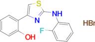 2-(2-((2-Fluorophenyl)amino)thiazol-4-yl)phenol hydrobromide