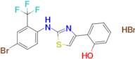 2-(2-((4-Bromo-2-(trifluoromethyl)phenyl)amino)thiazol-4-yl)phenol hydrobromide