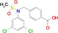 4-((N-(3,5-dichlorophenyl)methylsulfonamido)methyl)benzoic acid