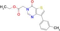 Ethyl 2-(4-oxo-7-(m-tolyl)thieno[3,2-d]pyrimidin-3(4H)-yl)acetate