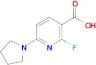 2-Fluoro-6-(pyrrolidin-1-yl)nicotinic acid