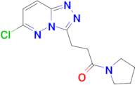 3-(6-Chloro-[1,2,4]triazolo[4,3-b]pyridazin-3-yl)-1-(pyrrolidin-1-yl)propan-1-one