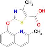 4-Methyl-2-((2-methylquinolin-8-yl)oxy)thiazole-5-carboxylic acid