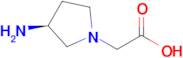 (S)-2-(3-aminopyrrolidin-1-yl)acetic acid