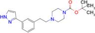 Tert-butyl 4-(3-(1H-pyrazol-3-yl)phenethyl)piperazine-1-carboxylate