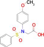 N-(4-methoxyphenyl)-N-(phenylsulfonyl)glycine