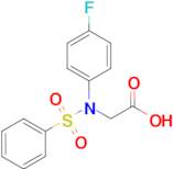 N-(4-fluorophenyl)-N-(phenylsulfonyl)glycine