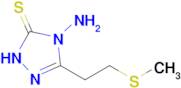 4-amino-3-[2-(methylsulfanyl)ethyl]-4,5-dihydro-1H-1,2,4-triazole-5-thione