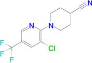 1-(3-Chloro-5-(trifluoromethyl)pyridin-2-yl)piperidine-4-carbonitrile