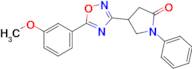 4-(5-(3-Methoxyphenyl)-1,2,4-oxadiazol-3-yl)-1-phenylpyrrolidin-2-one