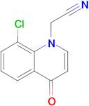 2-(8-Chloro-4-oxoquinolin-1(4H)-yl)acetonitrile