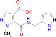 1-methyl-5-{[(1H-pyrazol-5-yl)methyl]carbamoyl}-1H-pyrazole-4-carboxylic acid