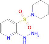 2-Hydrazinyl-3-(piperidin-1-ylsulfonyl)pyridine