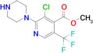 Methyl 3-chloro-2-(piperazin-1-yl)-5-(trifluoromethyl)isonicotinate