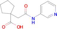 1-(2-Oxo-2-(pyridin-3-ylamino)ethyl)cyclopentane-1-carboxylic acid