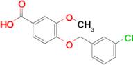 4-((3-Chlorobenzyl)oxy)-3-methoxybenzoic acid