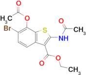 Ethyl 2-acetamido-7-acetoxy-6-bromobenzo[b]thiophene-3-carboxylate