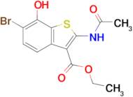 Ethyl 2-acetamido-6-bromo-7-hydroxybenzo[b]thiophene-3-carboxylate