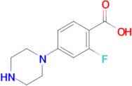 2-Fluoro-4-(piperazin-1-yl)benzoic acid
