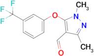 1,3-Dimethyl-5-(3-(trifluoromethyl)phenoxy)-1H-pyrazole-4-carbaldehyde